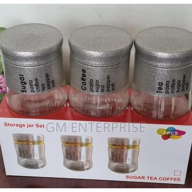 450ml X3pc Glass Canister Available