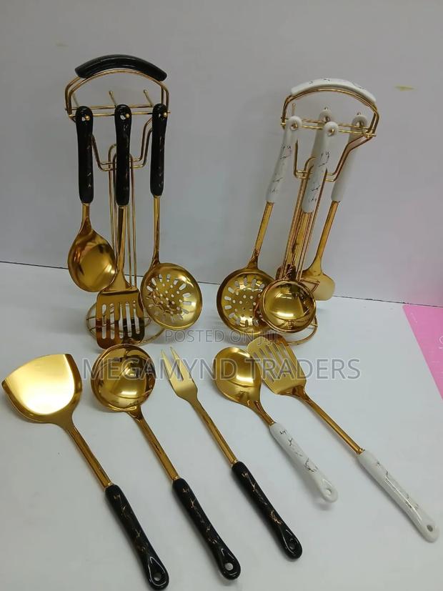 6pc Serving Spoon Set / Kitchen Serving Utensils - thumbnail 2