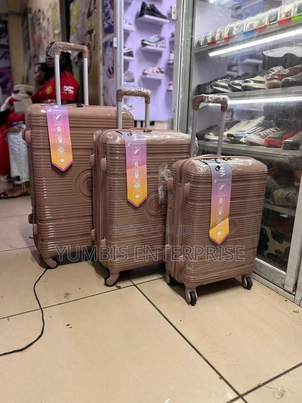 Rose Gold 3 in 1 Rubber Suitcase at 7,000 - thumbnail 2