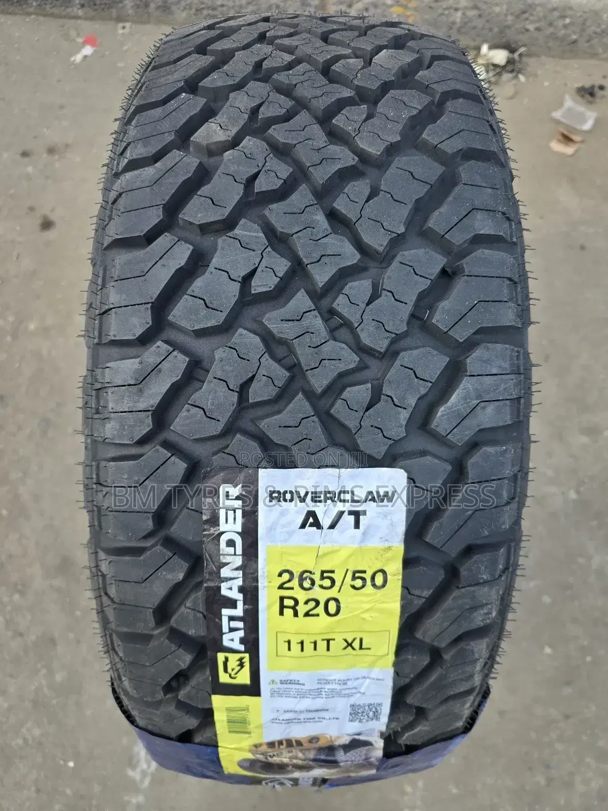 265 /50 R20 Atlander (All Terrrain)