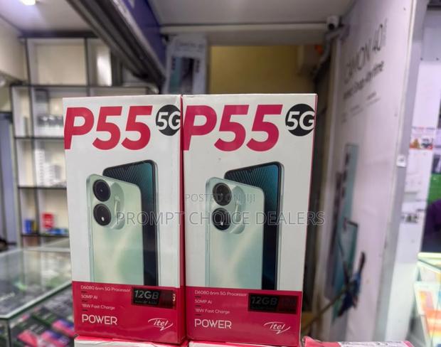 New Itel P55 5G 128 GB Black - main view