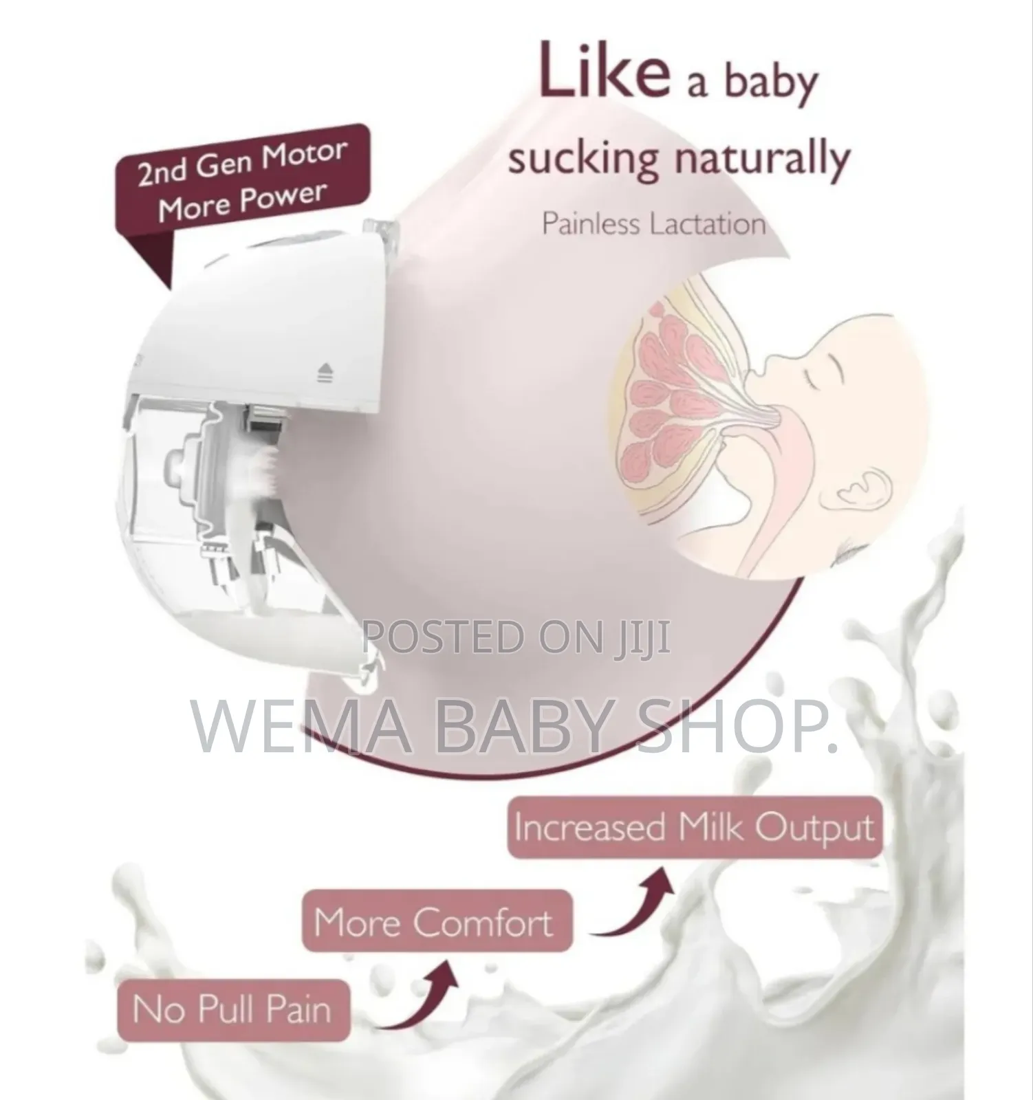 Momcozy M5 Single Wearable Breast Pump.