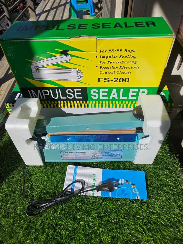 200mm Metallic Impulse Sealer – Compact & Durable Nylon Sealer - main view