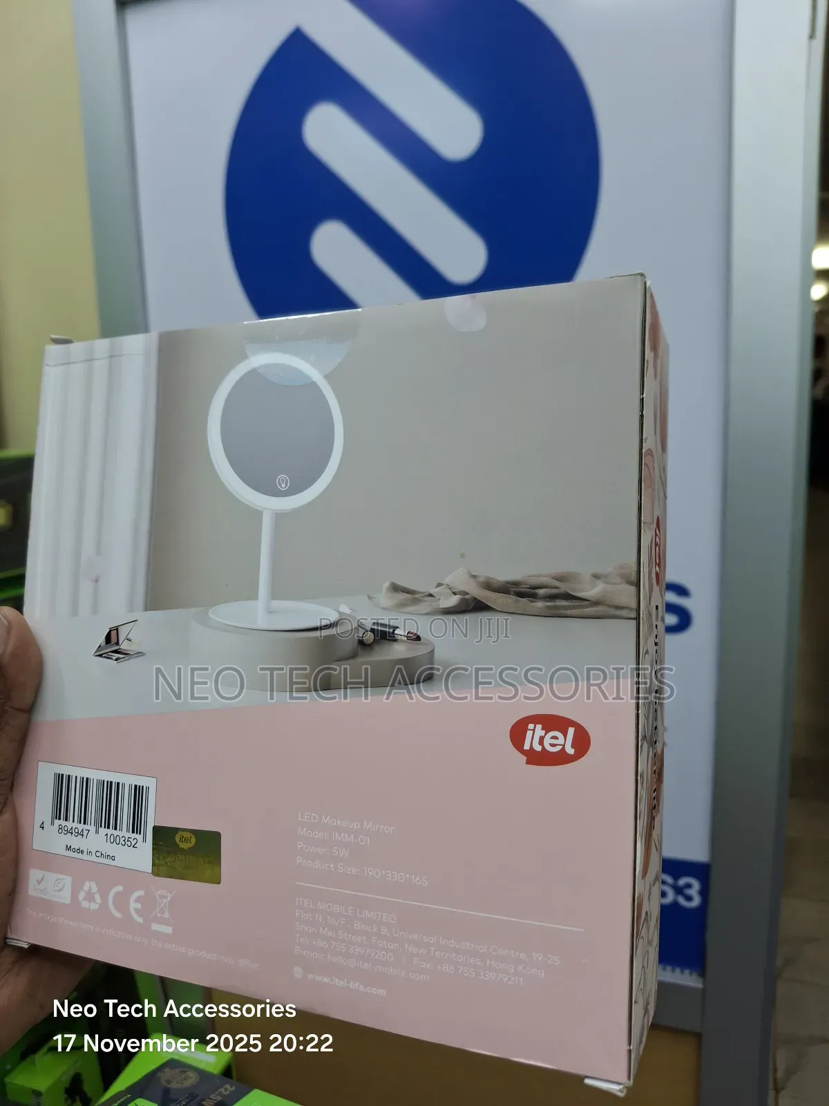 Itel Led Makeup Mirror With 3 Lighting Modes