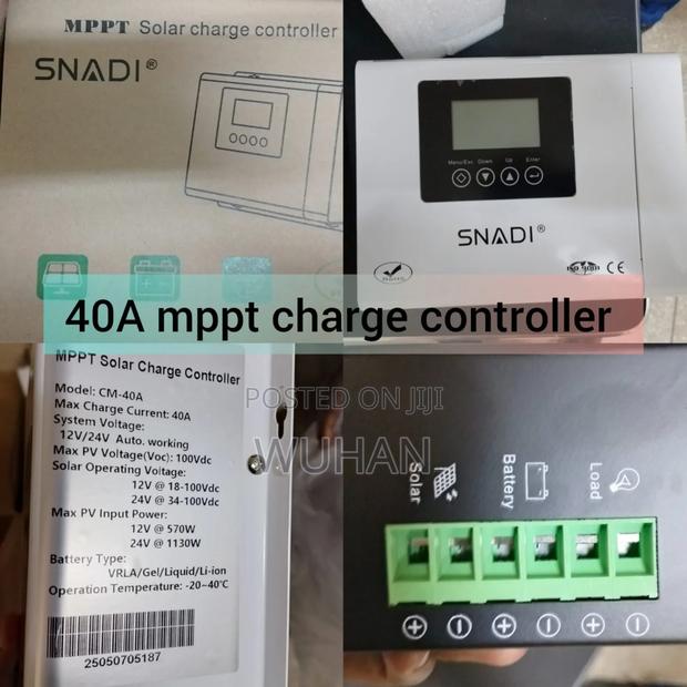 Snadi 40a MPPT Solar Charge Controller-1 Year Waranty