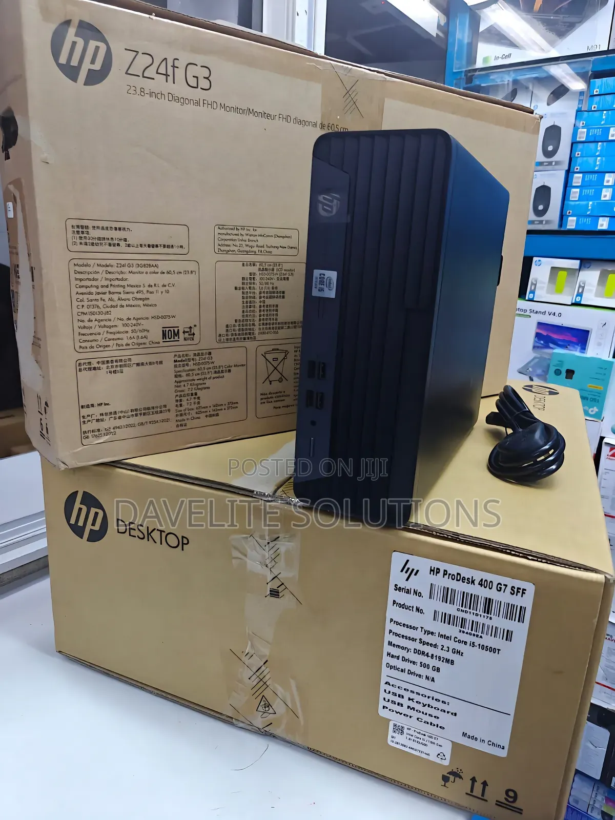 New Desktop Computer HP ProDesk 400 8GB Intel Core I5 SSD 512GB