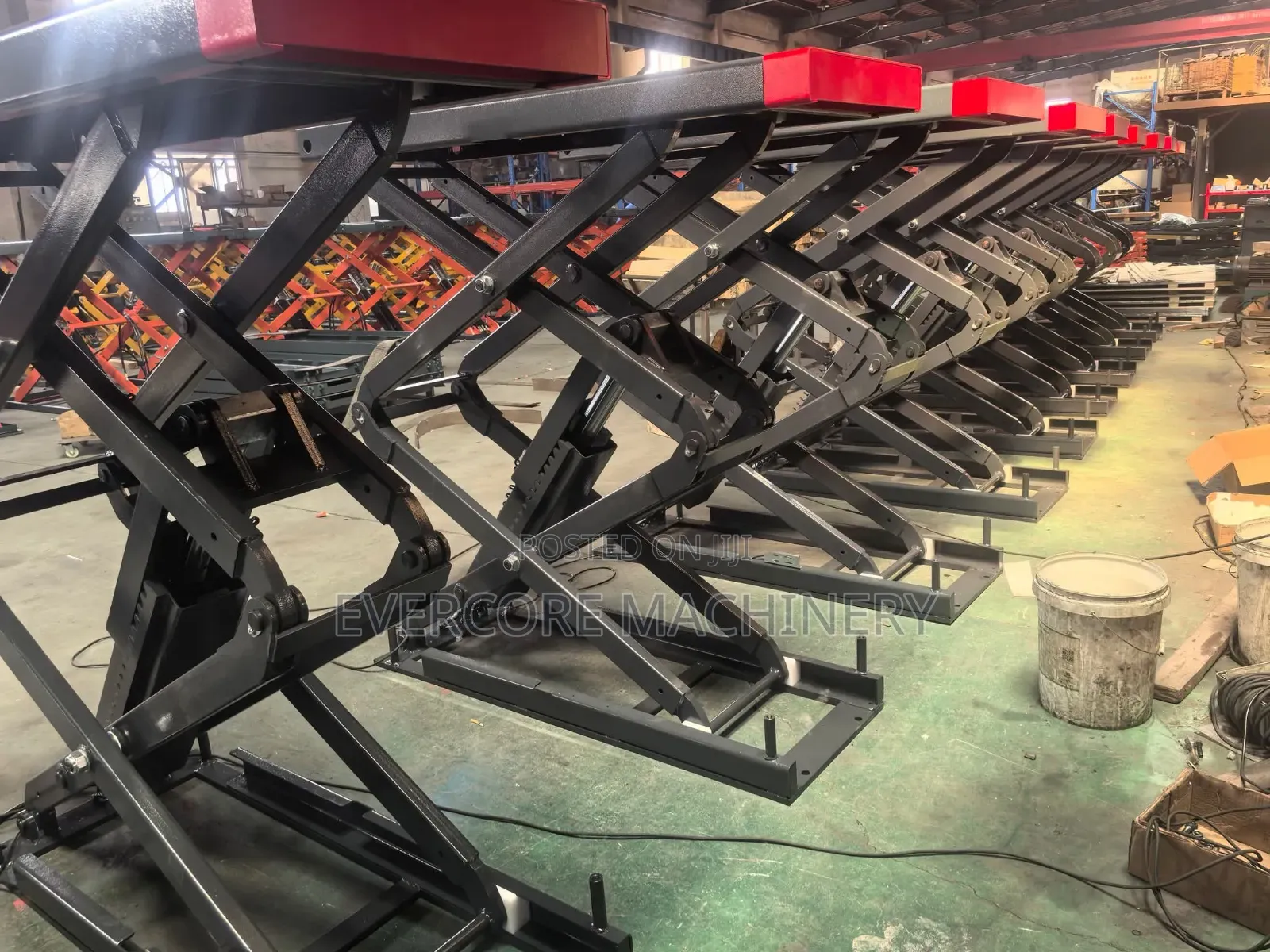 Commercial 3.5tonne Car Scissor Lifts Machine 1.85m Rise.