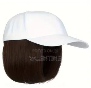 Short Bob Style With Baseball Cap Wig