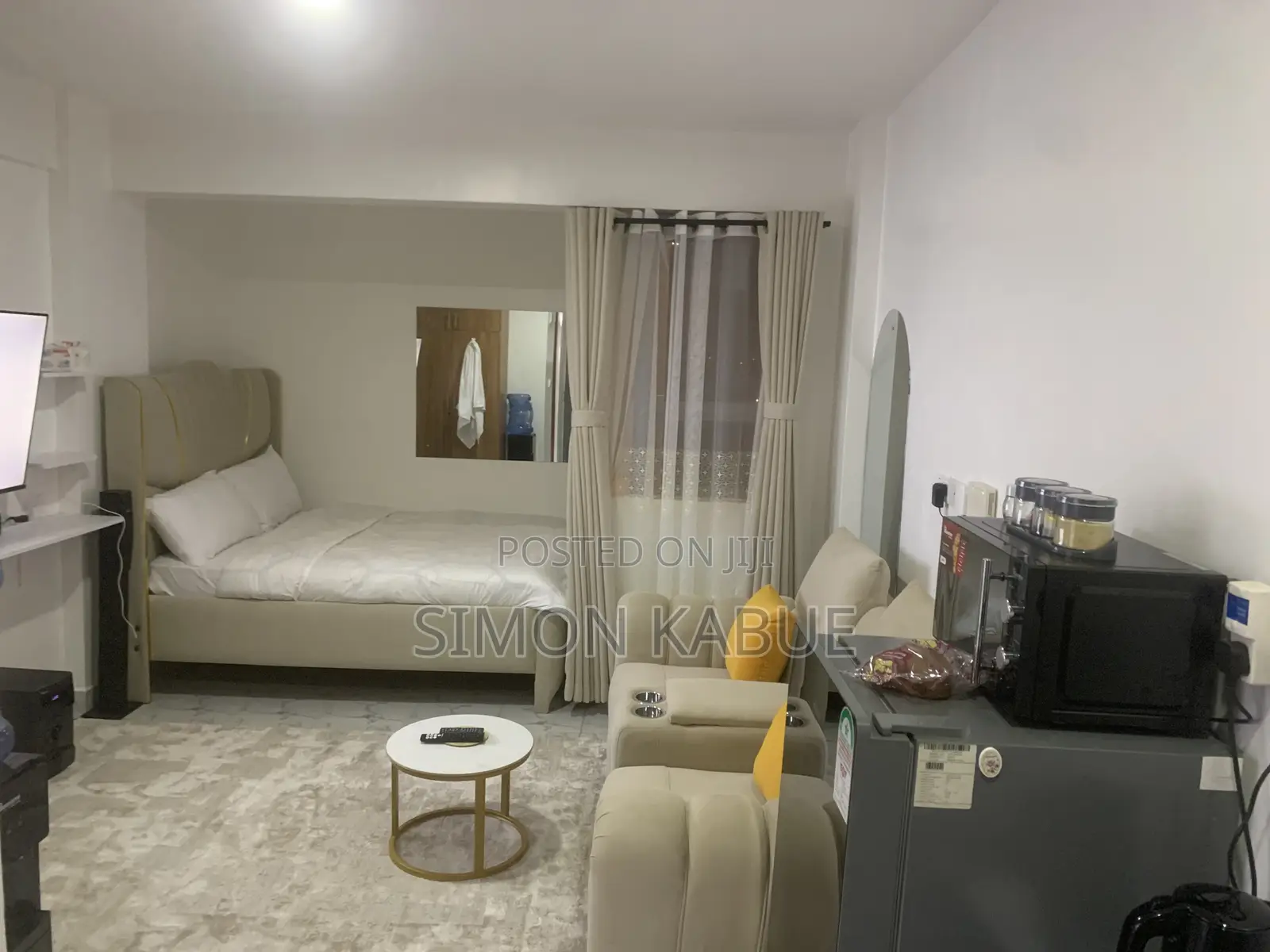 Furnished Studio Apartment in Naivera, Membley Estate for rent