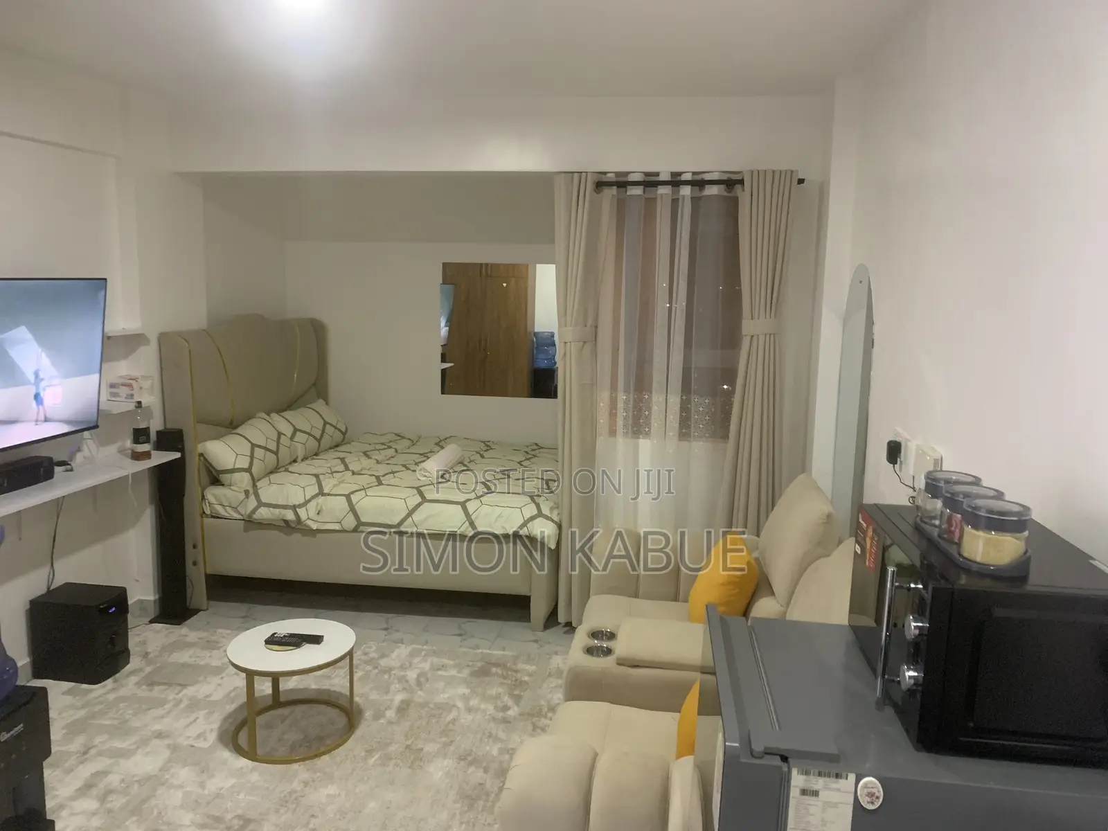 Furnished Studio Apartment in Naivera, Membley Estate for rent