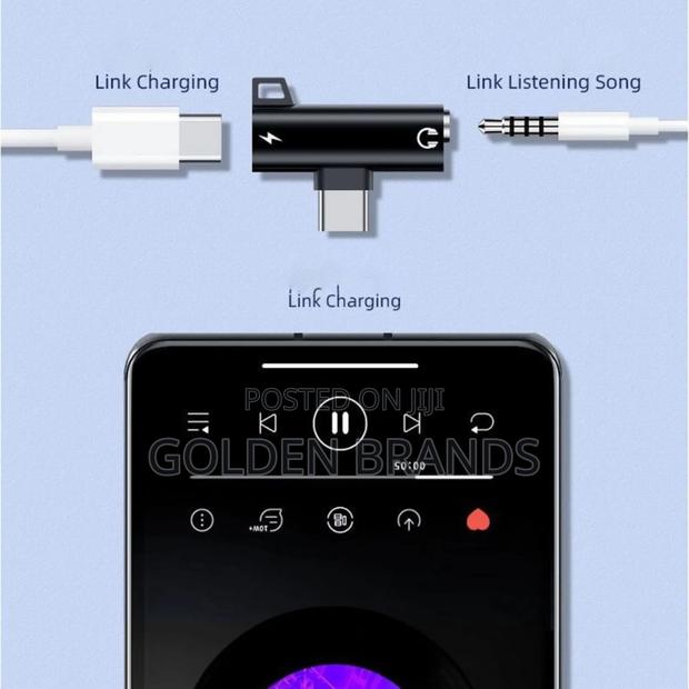 Jack Adapter 2 in 1 Type-C to 3.5mm Design Usb