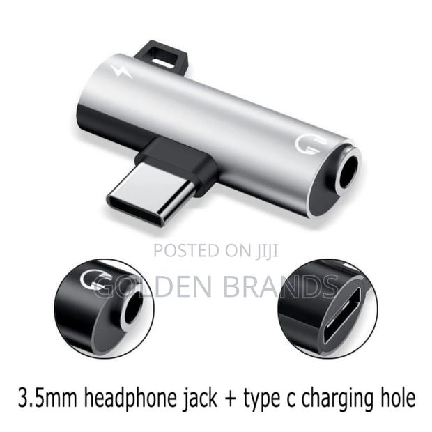 Jack Adapter 2 in 1 Type-C to 3.5mm Design Usb - thumbnail 2