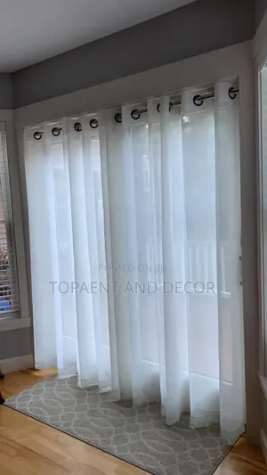 Designer Pure White Sheer for Both Sitting Room and Bedroom