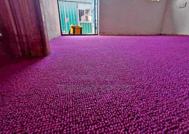 Maroon Delta 4mm Thick Perfect Alignment Wall To Wall Carpets - main view