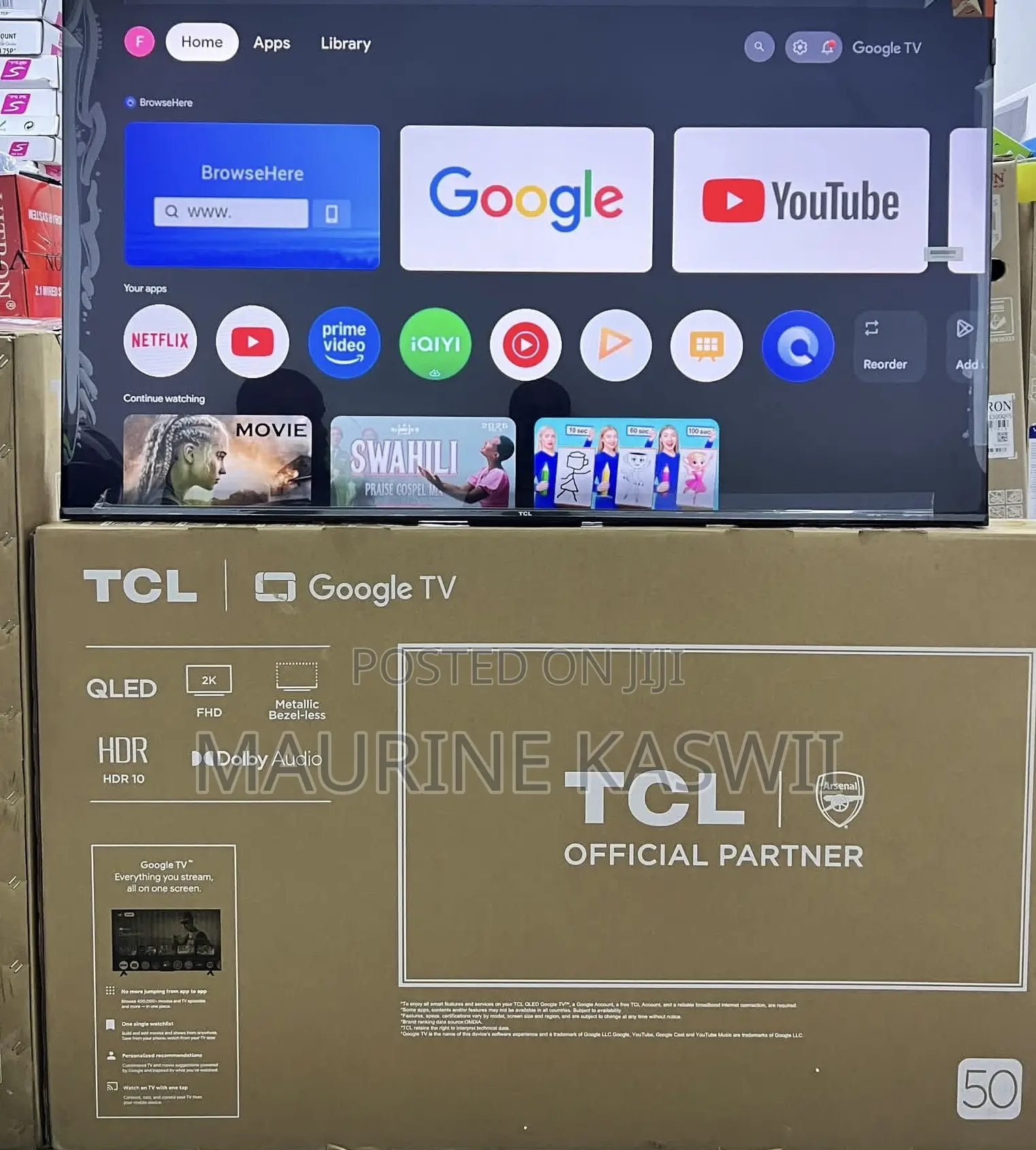 TCL 50”S5k Qled Google Tv