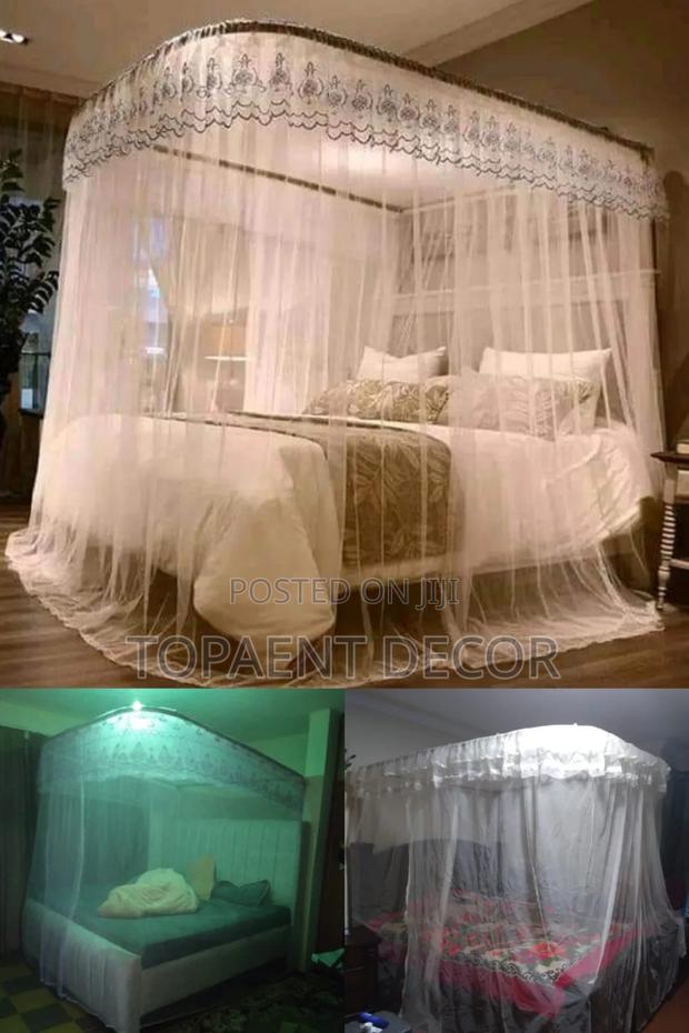 Calm Nights White All Bed Sizes 2 Stand Mosquito Net - main view
