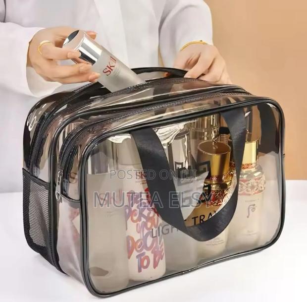 Clear Travel Portable Cosmetics Bags - thumbnail 2