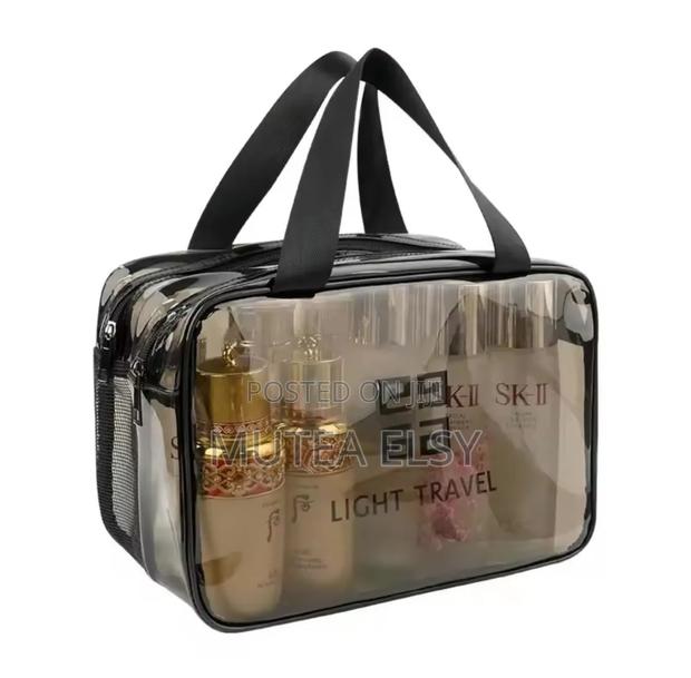 Clear Travel Portable Cosmetics Bags - thumbnail 3