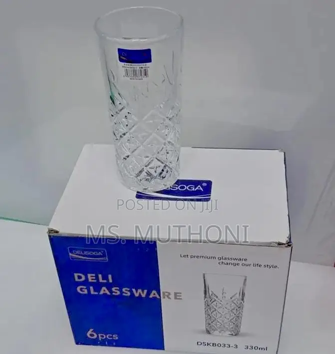 6pcs High Quality Water/ Juice Glasses*