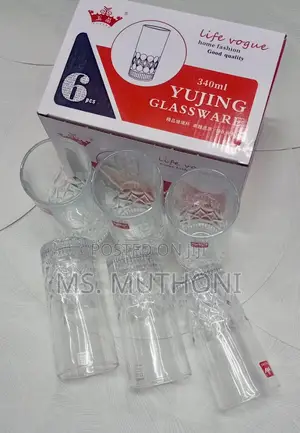 6pcs 340 Ml Restaurant/Home Use Water/ Juice Glasses*