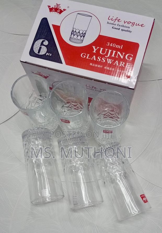 6pcs 340 Ml Restaurant/Home Use Water/ Juice Glasses* - thumbnail 3