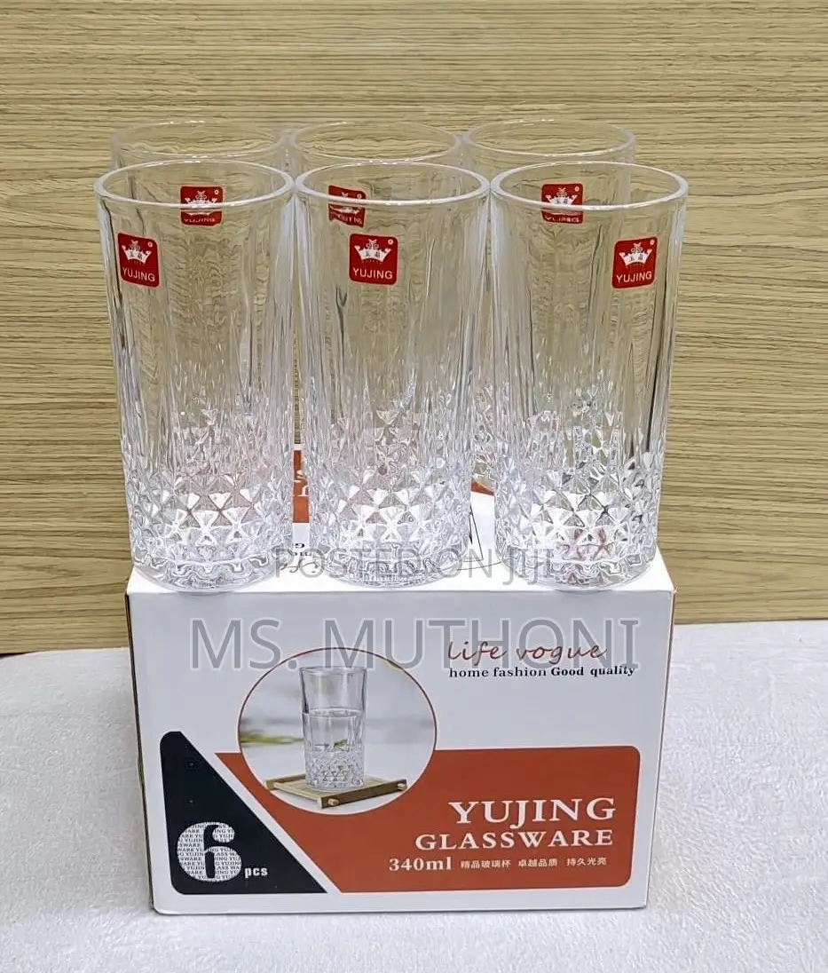 6pcs 340 Ml Restaurant/Home Use Water/ Juice Glasses*