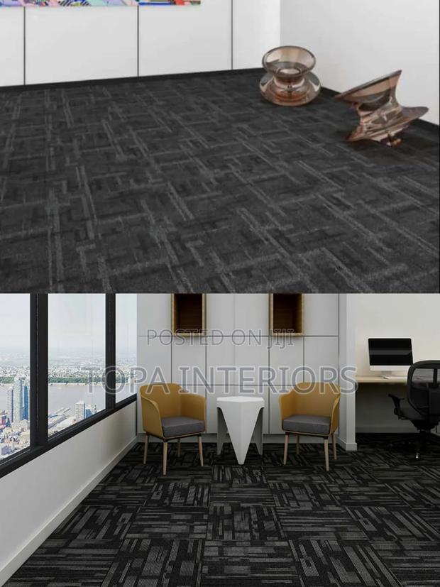 Durable PVC Tile Design Office Tile Carpets for Whole Floor Fitting
