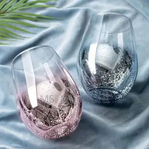 6pcs Stardust Stemless Wine Glasses Set