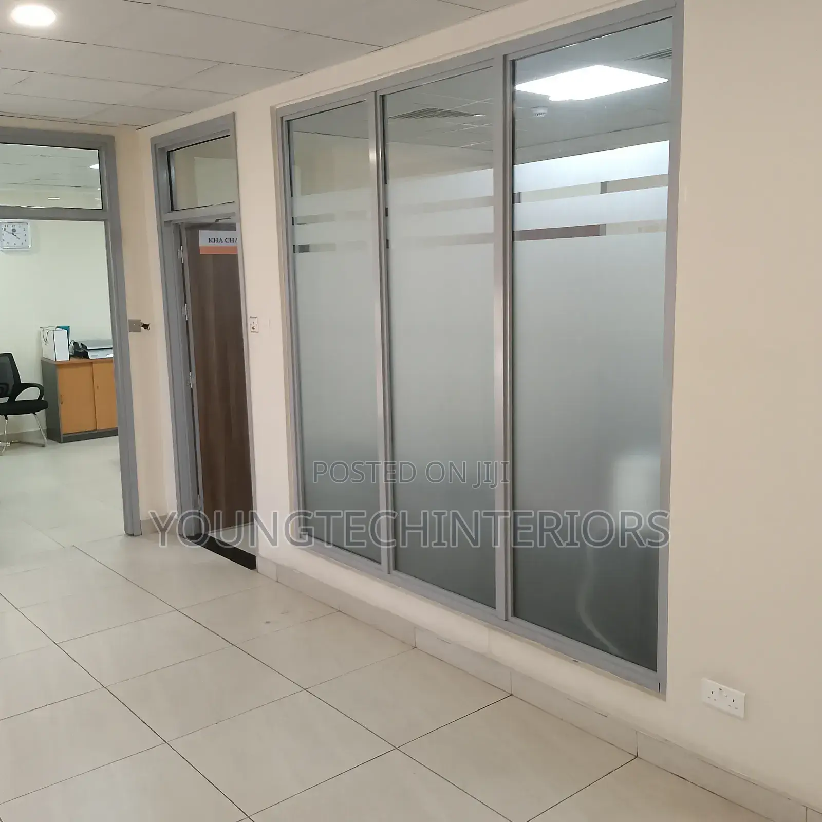 Aliminium Glass/MDF Partition