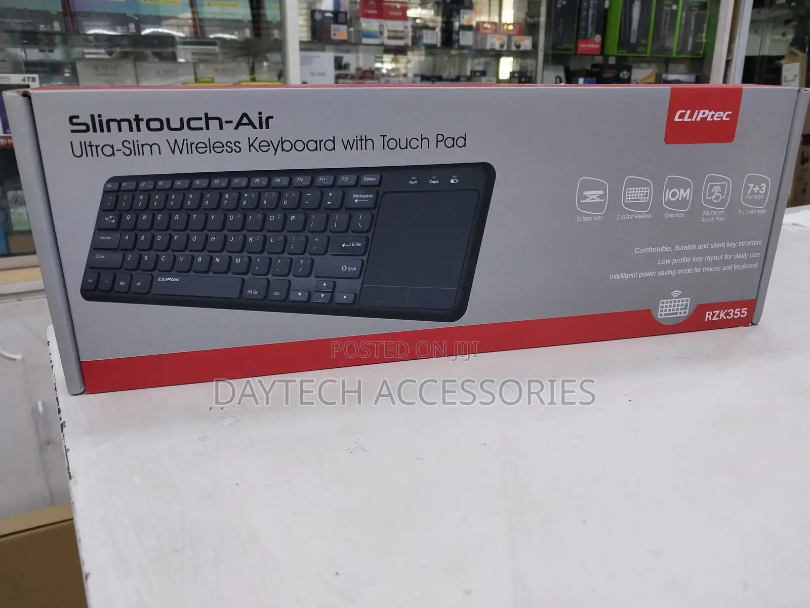 Cliptec Keyboard With Touchpad Slimtouch Air Rzk3 (Rzk355)
