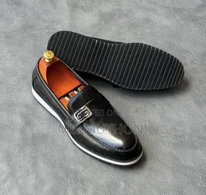 Berluti Leather Loafers With a White Sole. Size 40-46