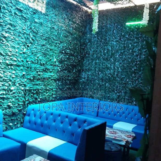 Green Wall Decor With Artificial Privacy Fence Rolls