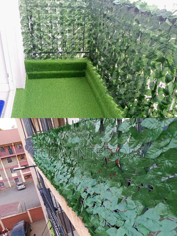 3m by 1m Green Artificial Balcony Outdoor Privacy Fence