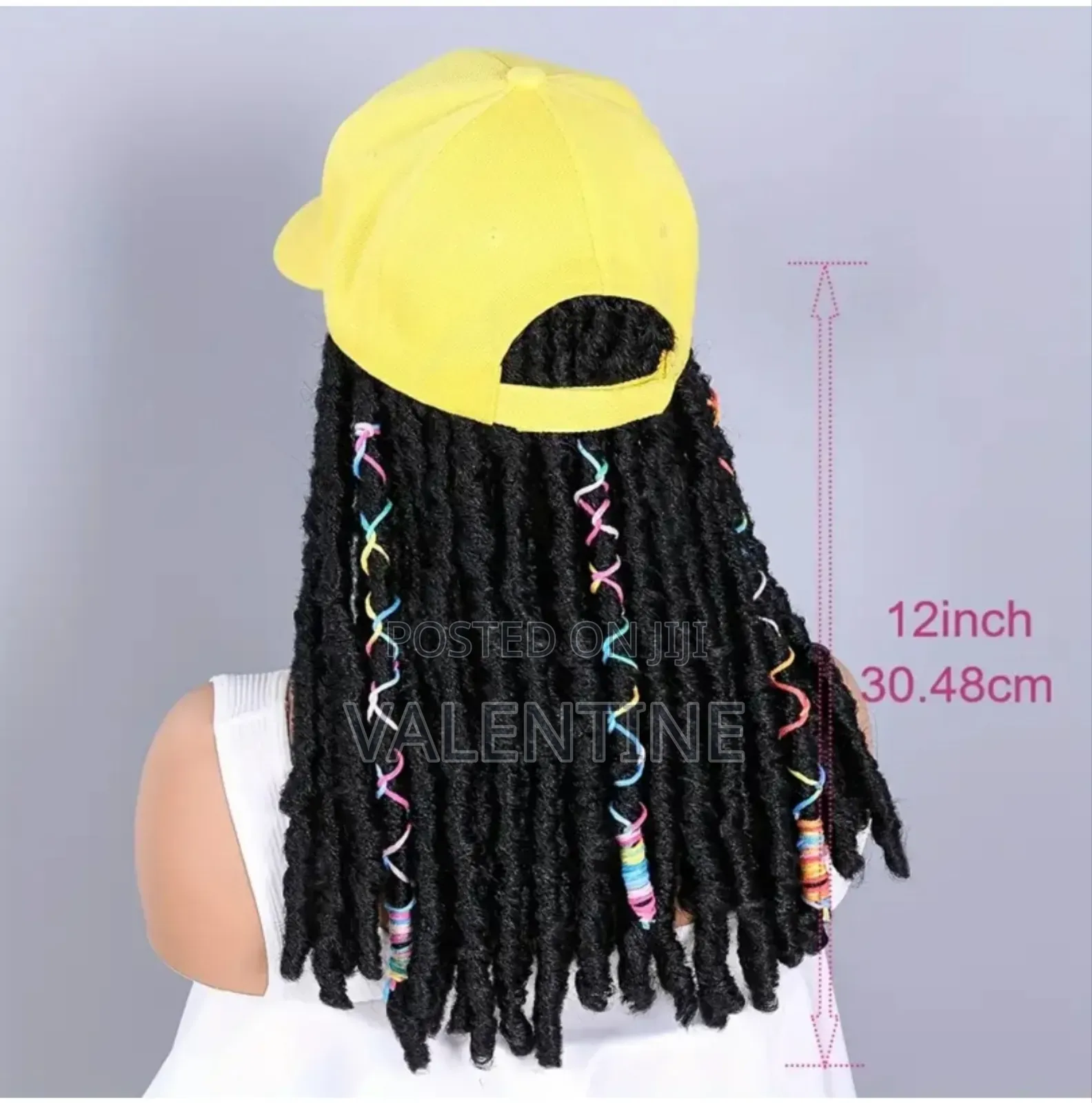Dreadlock Wigs With Yellow Baseball Cap