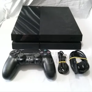 Sony Playstation 4 500gb Black Console Ps4 W/ Controller Cords