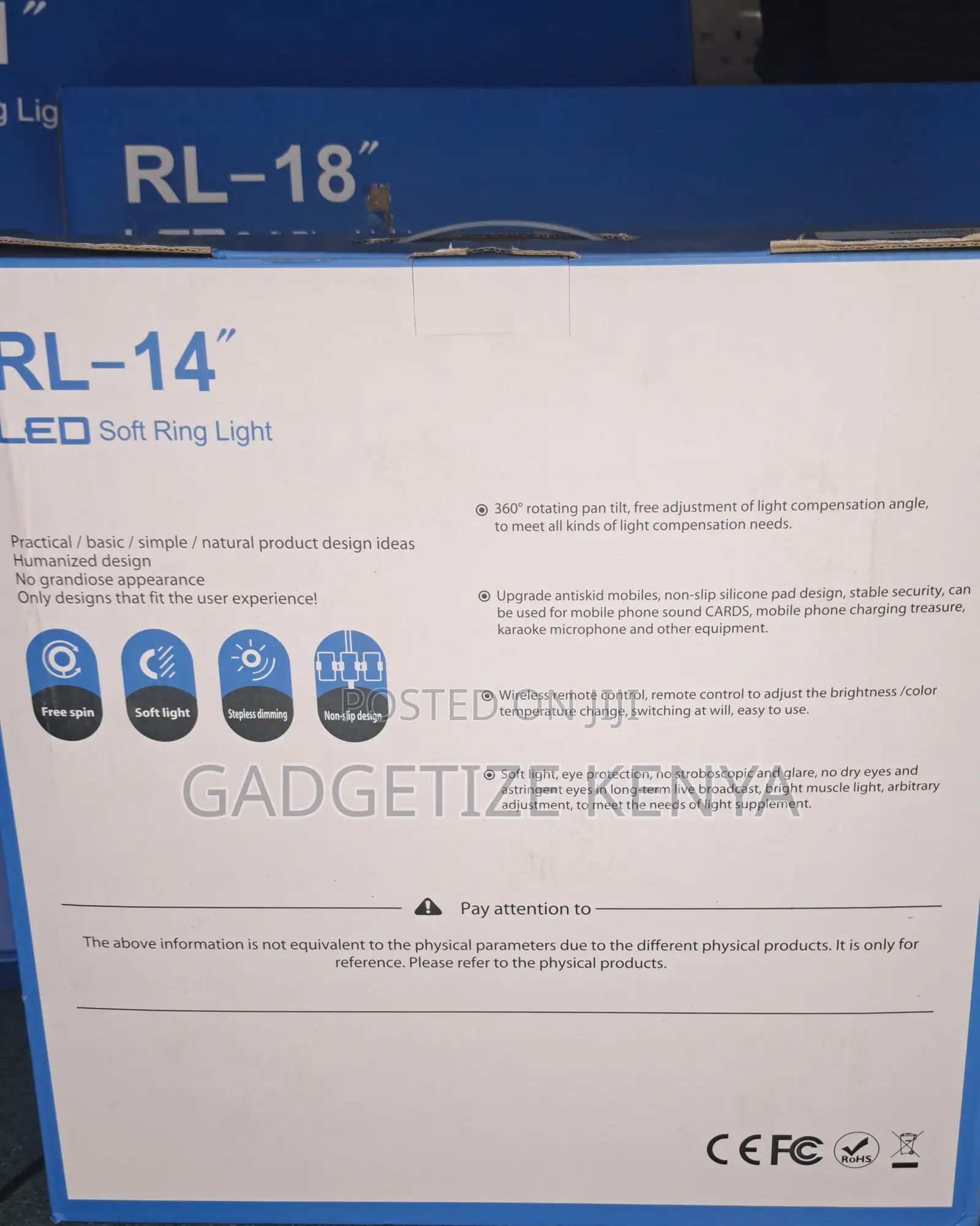 14-inches Rl Led Ring Light (Ac Power) With A 2.1m Tripod Stand