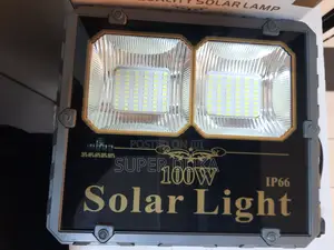 100w Solar Flood Light Outdoor Waterproof.Remote Control.Dusk-to-dawn
