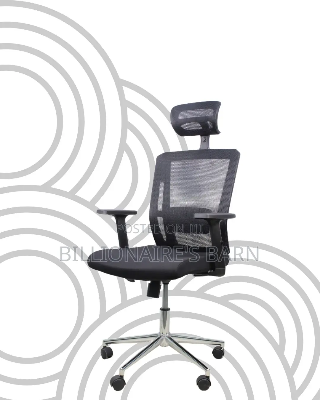 Sleek Mesh Chair With Chrome Base | Premium Look, Daily Comfort