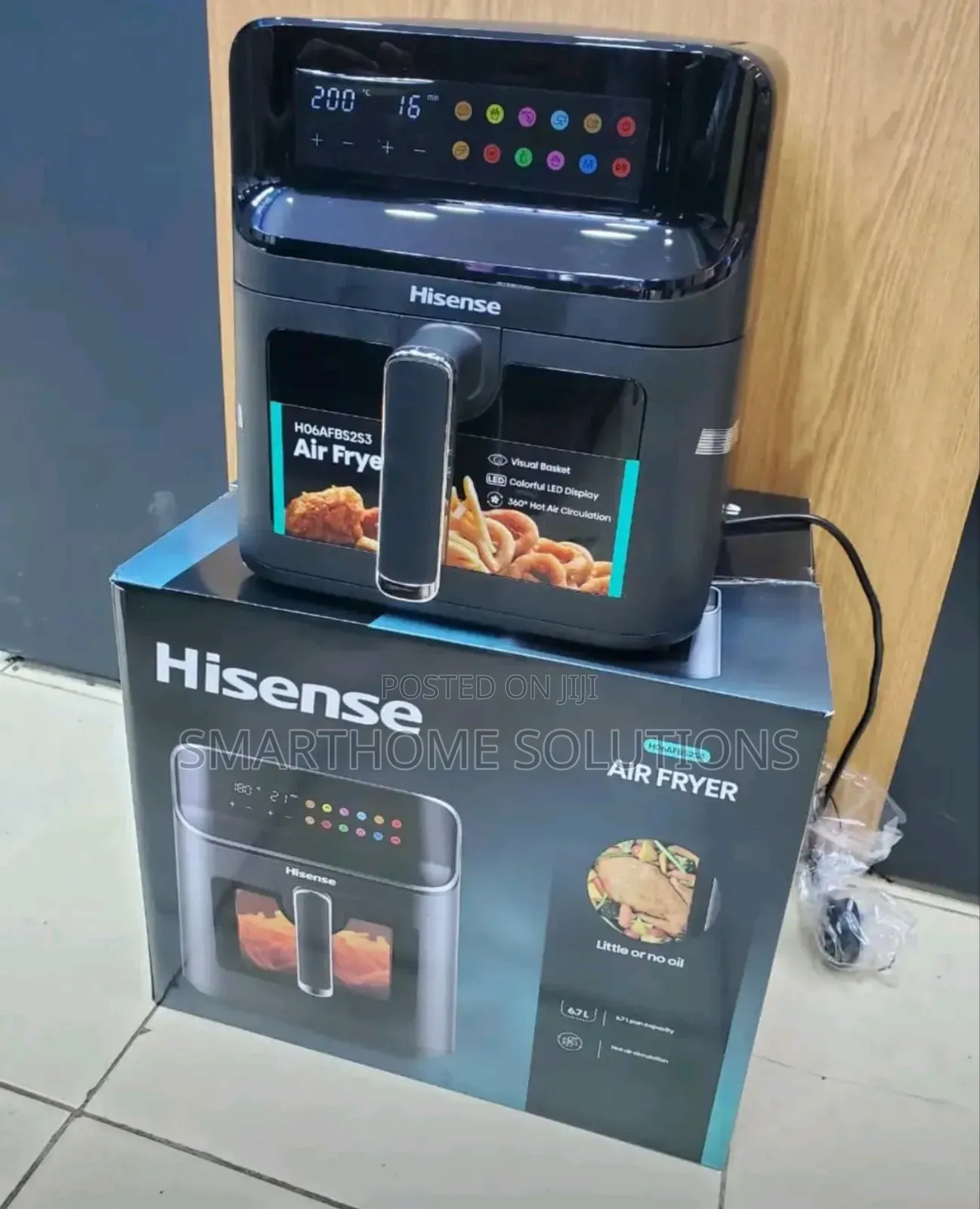 Touch Control With Lcd Display 6.3 Litres Hisense Airfryer