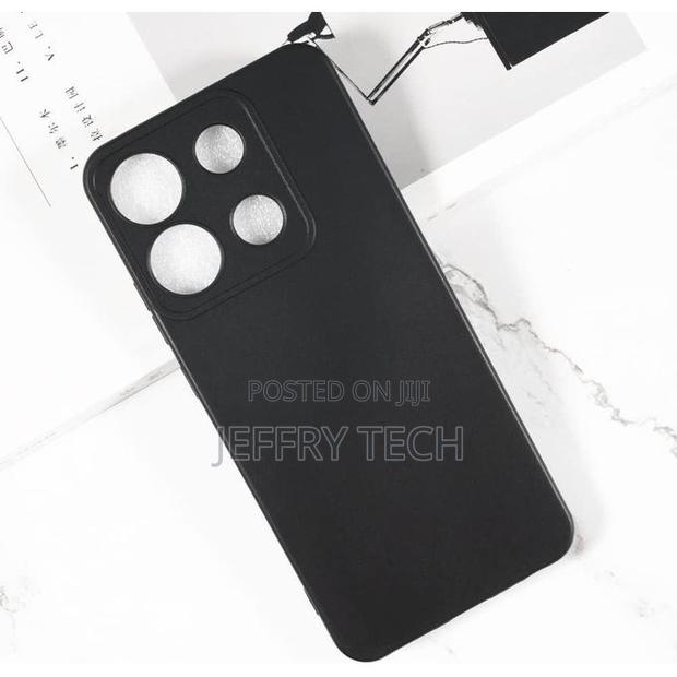 Itel A60s Fashion Protective Phone Cover Case - Black.