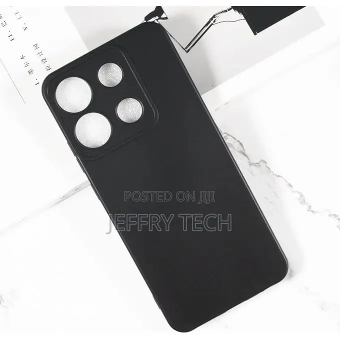 Itel A60s Fashion Protective Phone Cover Case - Black.