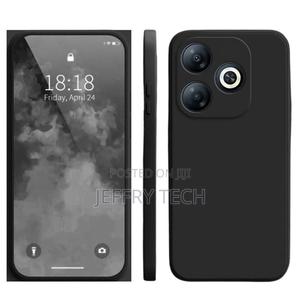 Realme Note 50 Liquid Silicone Tpu Protective Back Cover Case - Black. - thumbnail 2