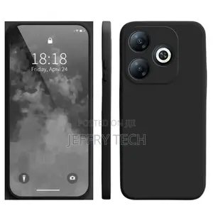 Realme Note 50 Liquid Silicone Tpu Protective Back Cover Case - Black.