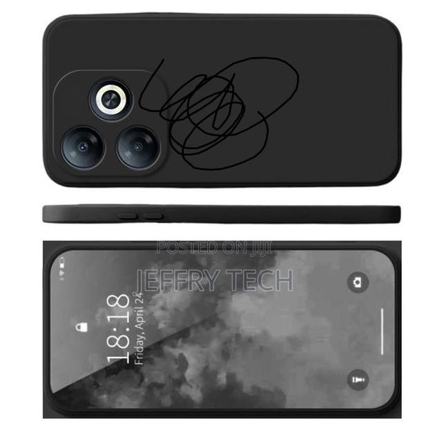 Realme Note 50 Liquid Silicone Tpu Protective Back Cover Case - Black. - thumbnail 3