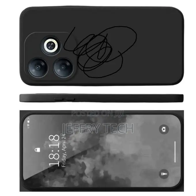 Realme Note 50 Liquid Silicone Tpu Protective Back Cover Case - Black.