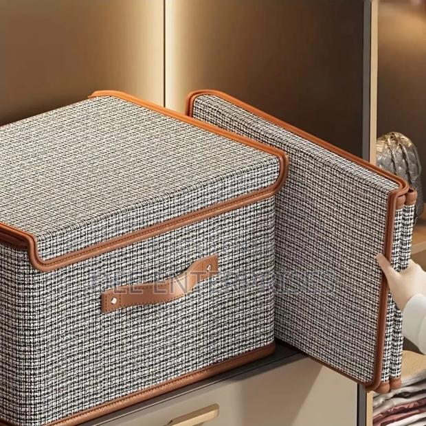 Foldable Fabric Storage Box With Flip Lid - thumbnail 3