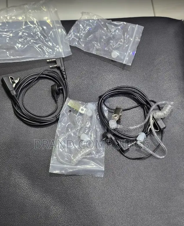 Earphone Anti-Radiation Fbi Headset Earphone 2 Pin.(New)