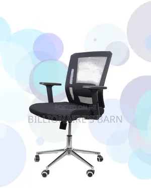 The Barn Origin Mid-Back Chrome Chair | Comfort for All-Day Work