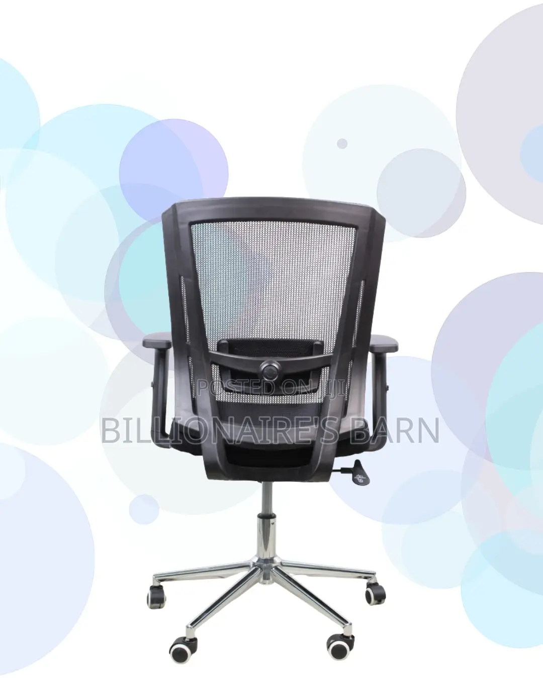 The Barn Origin Mid-Back Chrome Chair | Comfort for All-Day Work