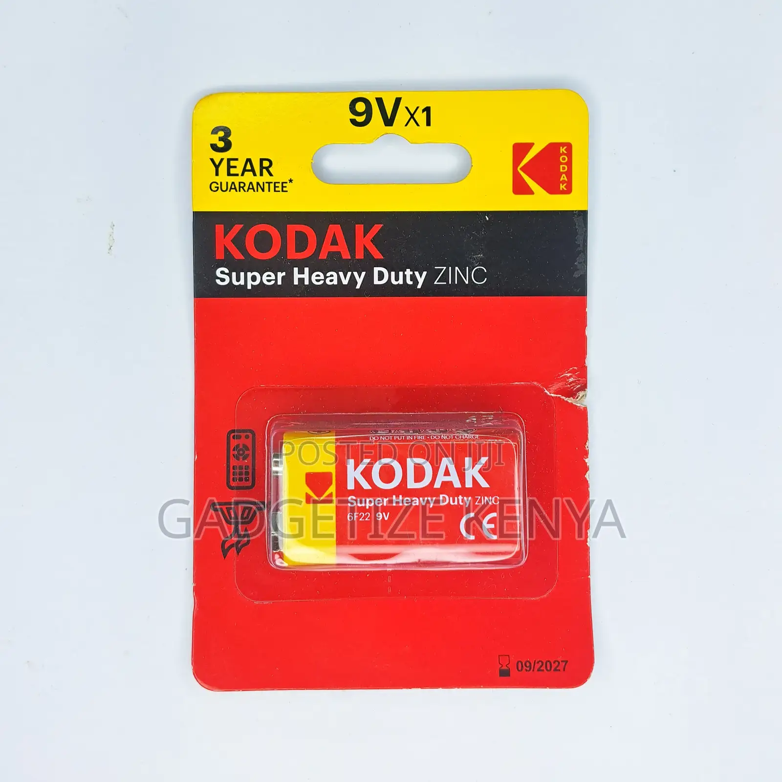 Kodak (Super Heavy Duty) 9v Battery
